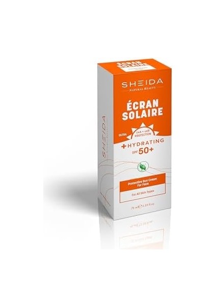 Sheida Ecran Solaire Güneş Koruyucu Krem 75 ml Yüz Için