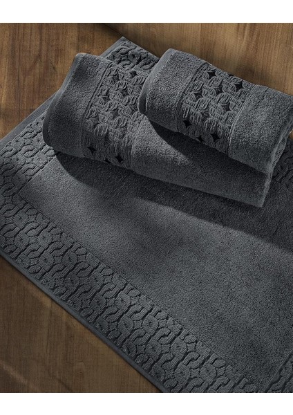 | | Yumuşak Pamuklu Eponj 3'lü Havlu Seti