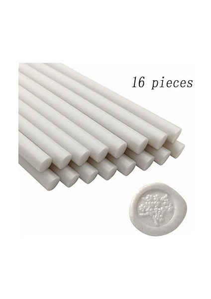 Mum Mühür Çubukları, 16 Adet Tutkal Tabancası Mühür Mumu Çubukları, Mum Mühür Damgası Için, Inci Beyazı Mum Mühür Çubuğu, 0,44 Inç Tutkal Tabancası Için, Düğün Davetiyeleri, Kartlar, Zarflar fiyatları