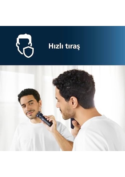 Philips S1885/00, Islak ve Kuru Elektrikli Tıraş Makinesi, Powercut Bıçaklar, 35 Dakika Kablosuz Kullanım, Ipx7 Su Geçirmez