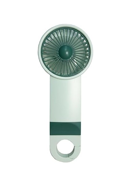 Şarjlı Mini El Fanı Standlı Çantaya Kemere Asılabilir, 3 Modlu Güçlü Serinletici Vantilatör Pervane (Yeşil) fiyatları