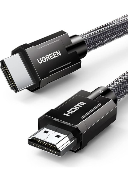 8k HDMI 2.1 Kablo Desteği HDR10, Earc, Ps5 Için 3d, Xbox S, Monitör Vb (1m), Gri
