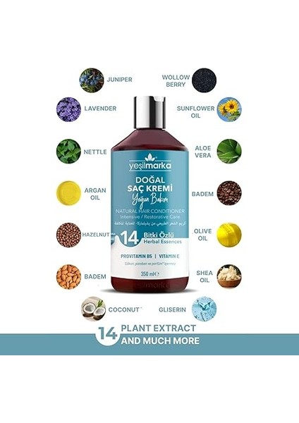 Doğal Saç Kremi - Yoğun Bakım modelleri