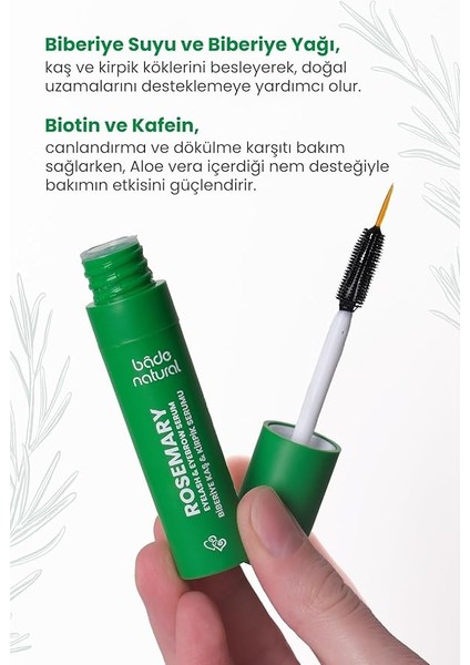 Natural Biberiye Yağı Kaş Kirpik Bakım Serumu Besleyici ve Güçlendirici 10 ml fiyatları