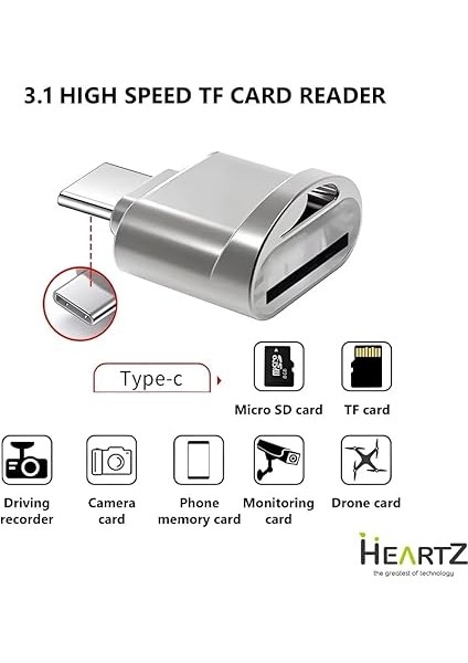 Card Reader Kart Okuyucu Tüm Type C Cihazlar Için Çipli Kart Okuyucu ve Dönüştürücü (Ha-02 Type C - Micro Kart Okuyucu) indirimleri