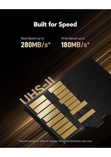 Gold 256GB Mikro Sd Kart, Microsdxc Uhs-Iı Bellek Kartı, V60, U3, A1, C10 Microsd Kart, 280MB/S'YE Kadar Okuma, Drone/aksiyon Kamerası/uhs-Iı Taşınabilir Oyun Cihazı Için (LMSGOLD256G-BNNNG) modelleri