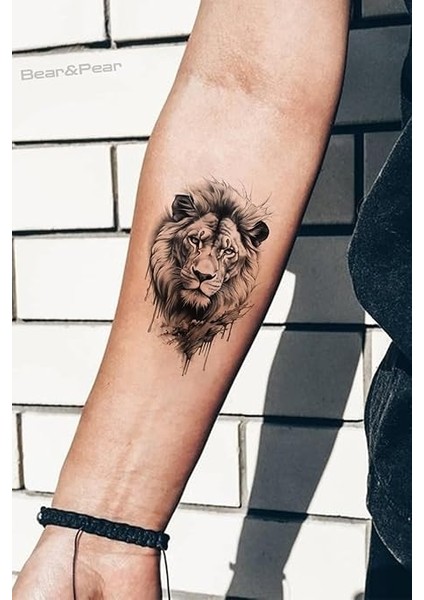 Aslan Dövmesi Unisex Tattoo modelleri