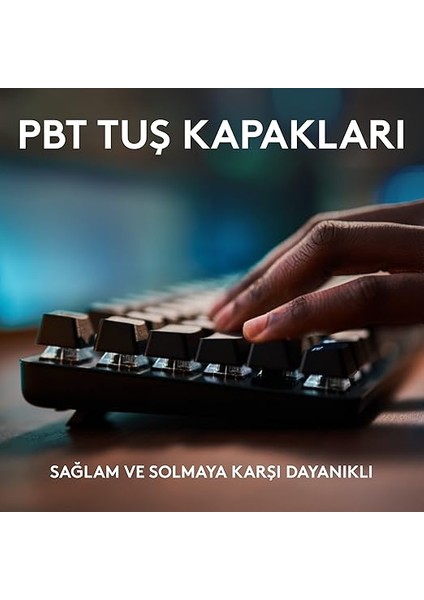 G G413 Se Tkl Kablolu Oyuncu Klavyesi, Dokunsal Mekanik Anahtarlar, Arkadan Aydınlatmalı, Windows, Macos ile Uyumlu, Siyah modelleri