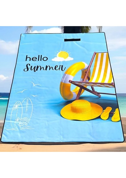 Örtüsü Battaniyesi Katlanabilir Kamp ve Plaj Zemin Matı Hasırı Katlanır Deniz Malzemeleri 150X200 cm
