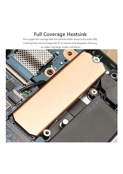 M.2 2280 SSD Bakır Isı Emici, Sağlam Paslanmaz, Yüksek Isı Iletkenliği, 2 Kalınlıkta Nano Termal Ped, Antioksidan Işlem, Kararlı Kurulum, M.2 2280 Nvme SSD Için modelleri