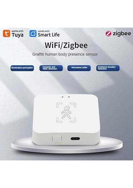 Tuya Zigbee Insan Varlığı Dedektörü Tutucu ile Akıllı Insan Vücudu Pır Sensörü Mmwave Radar Mikrodalga Hareket Sensörü Algılama fiyatları