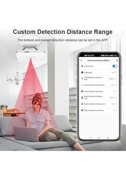 Tuya Zigbee Insan Varlığı Dedektörü Tutucu ile Akıllı Insan Vücudu Pır Sensörü Mmwave Radar Mikrodalga Hareket Sensörü Algılama indirimleri