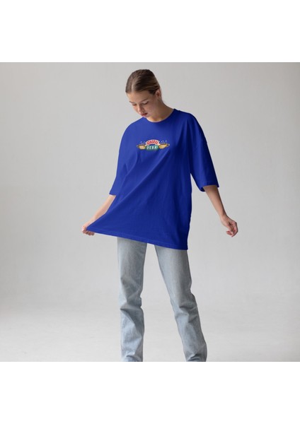 Central Perk / Friends Oversize Tişört - Mavi fiyatları