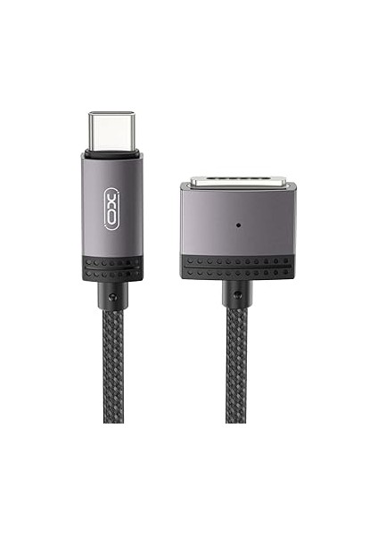 Simple Is Beauty Magsafe ile Uyumlu Kablo, Type-C To Mag 3 Şarj Kablosu – 100W Max Güç, 20V/5A Hızlı Şarj Destekli, 2m Örgü Kablo, Yüksek Güçlü Mıknatıs, Akıllı Çipli, NB287, Siyah indirimleri