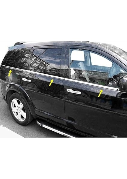 Fiat Freemont 2011 ve Üzeri Için Krom Cam Çıtası 4 Kapı 6 Parça P.çelik fiyatları