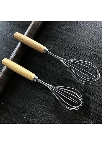 Home Ahşap Saplı Paslanmaz Çelik Çırpma Teli,yumurta,ayran ve Pasta Için Çırpıcı (1) fiyatları
