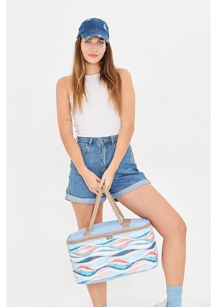 22 Litre Piknik/kamp Çantası Sepeti. Termal Termos Çanta (Sıcak-Soğuk Koruma Sağlar) Angel indirimleri