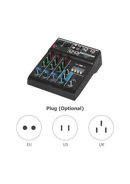 Profesyonel 4 Kanallı Karıştırma Konsolu Ses Kartı Efekt Konsolu ile Mini USB Mikser Biisayar Ayarlama Bt Bağlantılı Ses Kartı Mikseri Yankı Kazanımı Ev Için Yüksek ve Düşük Ton Ayarı indirimleri