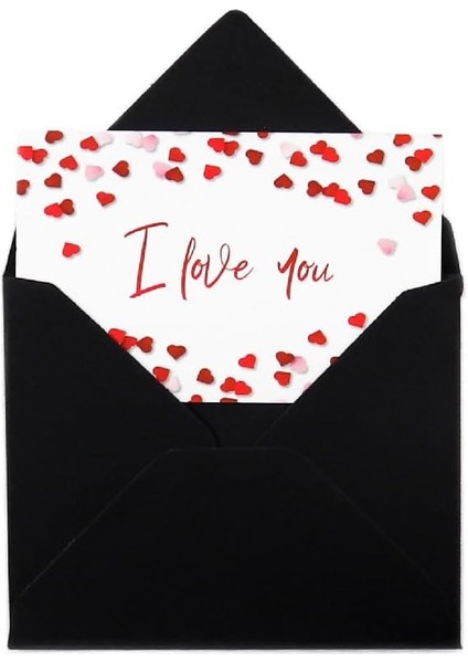 Siyah Renk Mini Zarf (10'lu Set)