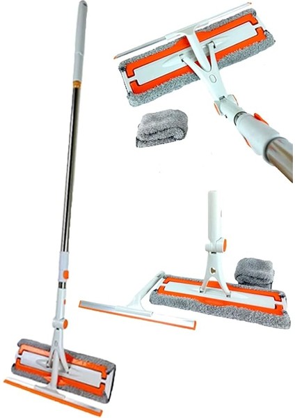 Stand Çekpas Mop Camsil + 1 Yedek Bezli