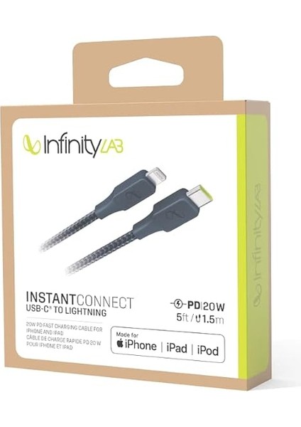 By Harman - Instantconnect Kablo Usb-C Lightning,mavi1.5m indirimleri