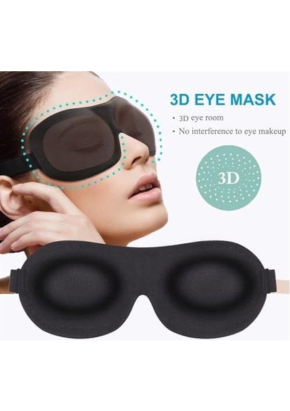 Bolivia's Göz Maskesi, Premium 3D Kontürlü Uyku Gözlüğü, Tam Işık Bloke Edici Yumuşak Kumaş, Ayarlanabilir Bantlı Rahat Tasarım, Kadın Erkek Herkes Için, Seyahat ve Yoga Partneri