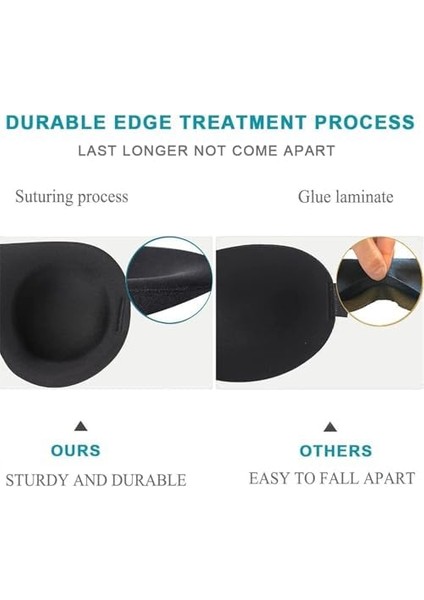 Bolivia's Göz Maskesi, Premium 3D Kontürlü Uyku Gözlüğü, Tam Işık Bloke Edici Yumuşak Kumaş, Ayarlanabilir Bantlı Rahat Tasarım, Kadın Erkek Herkes Için, Seyahat ve Yoga Partneri modelleri