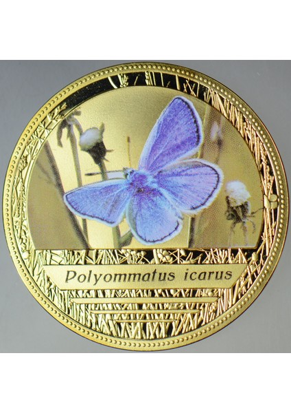 Almanya Madalyon-Avrupa'nın Kelebekleri. Renkli 33 mm Çil. fiyatları