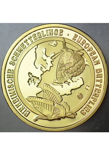 Almanya Madalyon-Avrupa'nın Kelebekleri. Renkli 33 mm Çil. modelleri