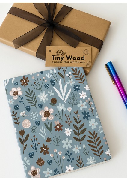 Özel Tasarım Çizgili Defter – Bristol Kapak, Hediyelik & Şık Tasarım