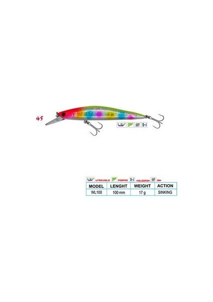 Deep Swimmer Cl:45 100MM 17GR Sinking