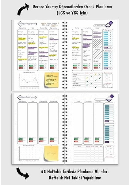Planlama Defteri Tyt - Ayt - Lgs - Kpss Sınav Planlama Defteri fiyatları