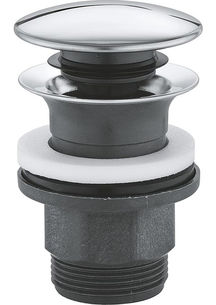 Tahliye Seti (Çıkarılabilir Basmalı Tapalı, Taşmalı Lavabo Için, Kilitlenebilir), Krom, 40824000