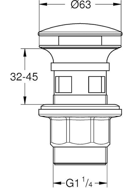 Tahliye Seti (Çıkarılabilir Basmalı Tapalı, Taşmalı Lavabo Için, Kilitlenebilir), Krom, 40824000 fiyatları