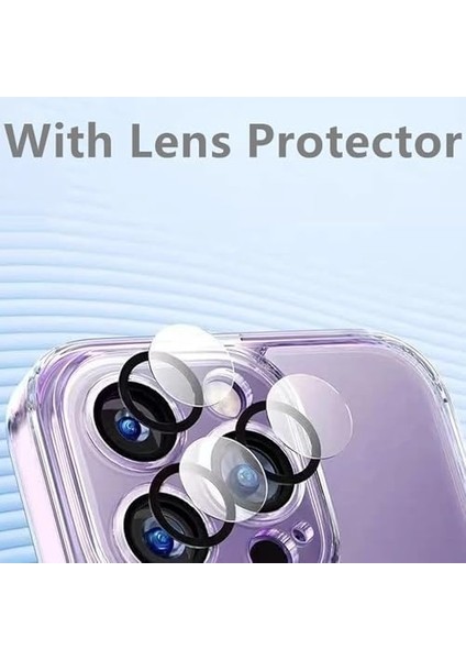14 Pro Max ile Uyumlu Kılıf Crystal Clear ile Uyumlu Şarj Özellikli, Ince Hissiyat, Slot ve Tuşlara Rahat Erişim, Kamera Lens Korumalı Sert Plastik Şeffaf Kılıf modelleri