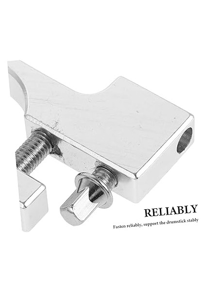 Davul Kelepçesi Bateri Pedalı Kelepçesi Dayanıklı Bateri Çubuğu Tutucusu Ergonomik Aksesuarlar Tutma Kullanışlı Baget Tutucu Klipsi Müzik Aleti Parçaları Çinko Alaşım Silver modelleri