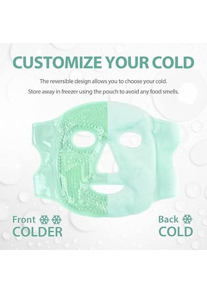 Soğuk Yüz Göz Maskesi, Buz Paketi, Yüzün Şişmesini Azaltır, Koyu Halkaları, Jel Boncuklar, Sıcak Sıcak Soğuk Kompres Paketi, Kadın Baskısı, Baş Ağrısı, Cilt Bakımı Için Spa modelleri