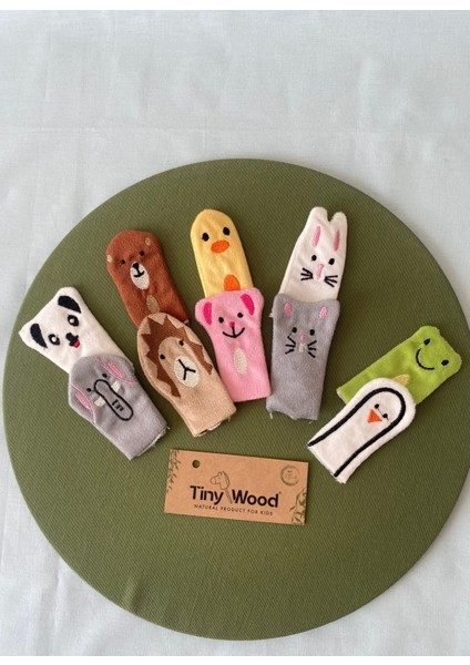 Hayvanlar Alemi Parmak Kuklası – 10’lu Set, Eğitici Aile ve Çocuk Oyunları