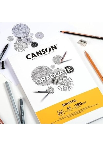 Graduate - C400110382 Bristol Block, Dın A5, 20 Yaprak, 180 G/m² modelleri