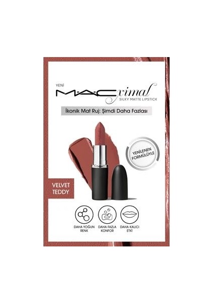 cxımal Sılky Matte Lıpstıck-Velvet Teddy