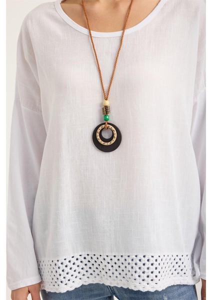 Etek Ucu Triko Bluz fırsatları