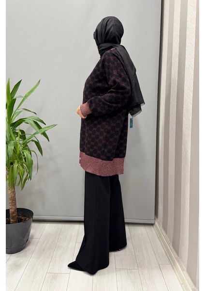 Hırka Siyah-Mürdüm 26KOBHRK3083 fiyatları