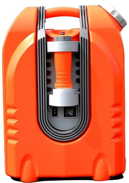 Litre Şarjlı Oto Yıkama Makinesi - 130 Psi Tekerlekli Araç Yıkama Makinesi - Fenerli - Yıkama Fırçalı