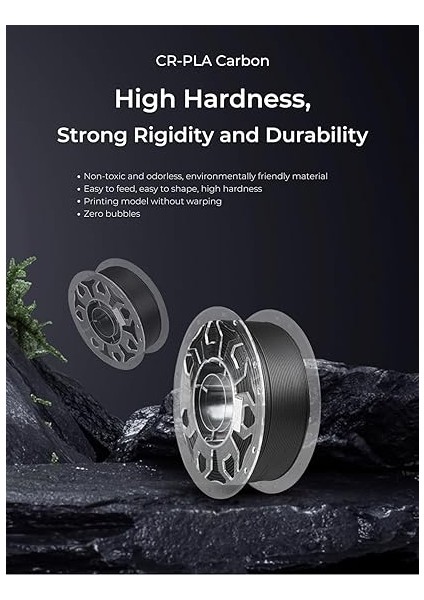 Cr-Pla Karbon Fiber Filament Siyah 1.75MM 1kg fiyatları