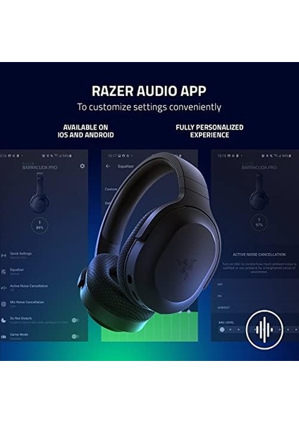 Barracuda x - Kablosuz Çoklu Platform Oyun ve Mobil Kulaklık (Smartswitch Çift Kablosuz, Ergonomik Tasarım, Triforce 40MM, Kardioid Mikrofon, Kulaklık Üstü Kontroller, 50 Saat Pil Usb-C) Siyah fiyatları