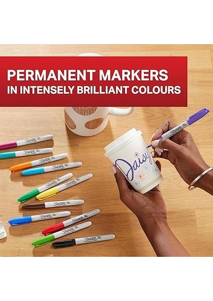 Sharpie Fine Permanent Markör, Yuvarlak Uç - Siyah indirimleri