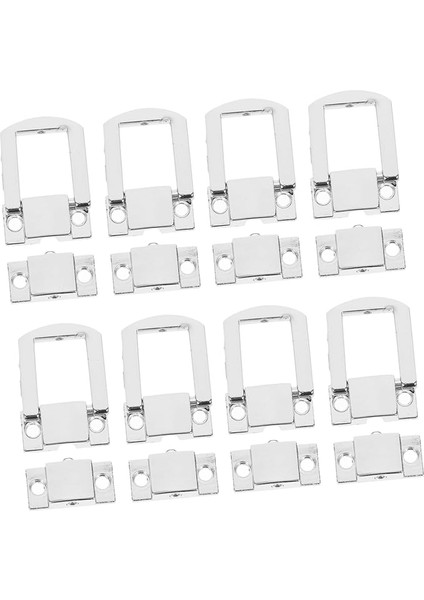 10 Adet Kutu Hasp Lock Pres Döküm Kilidi Korna Kilidi Asma Kilit Vaka Hasps Yakalamak Dekoratif Çile Toka Tahta Sandık Eski Çile Pedi Pirinç Toka Çinko Alaşım Antik Kutu Kilidi
