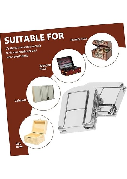 10 Adet Kutu Hasp Lock Pres Döküm Kilidi Korna Kilidi Asma Kilit Vaka Hasps Yakalamak Dekoratif Çile Toka Tahta Sandık Eski Çile Pedi Pirinç Toka Çinko Alaşım Antik Kutu Kilidi modelleri