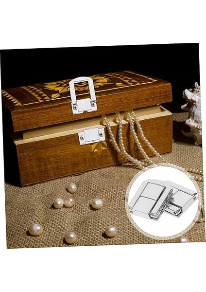 10 Adet Kutu Hasp Lock Pres Döküm Kilidi Korna Kilidi Asma Kilit Vaka Hasps Yakalamak Dekoratif Çile Toka Tahta Sandık Eski Çile Pedi Pirinç Toka Çinko Alaşım Antik Kutu Kilidi fırsatları