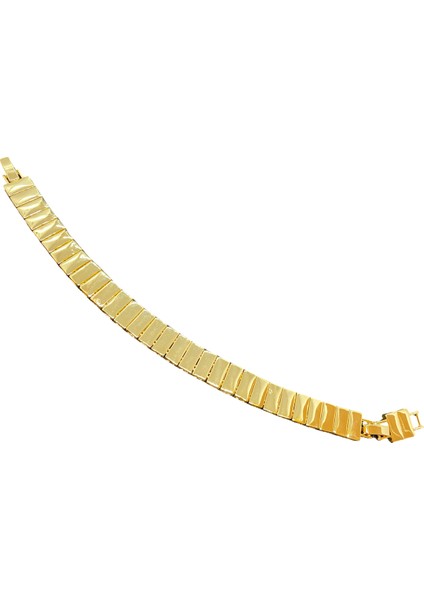Xupıng Gold Renk Trend Model Uzatmalı Metal Kısımlar Altın Renk 20 cm Uzunluğunda 10 Mm. Genişliginde Xupıng Bileklik
